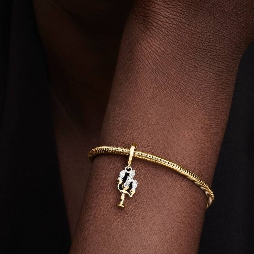 Pandora Disney Beauty And The Beast Lumiere Dangl… - image 5